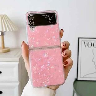 For Samsung Galaxy Z Flip3 5G Shell Pattern Glitter Shockproof Phone Case(Pink)