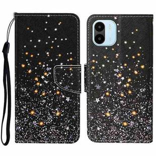 For Xiaomi Redmi A1 Colored Drawing Pattern Leather Phone Case(Black Pentagram)