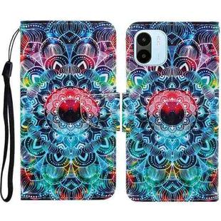 For Xiaomi Redmi A1 Colored Drawing Pattern Leather Phone Case(Mandala)