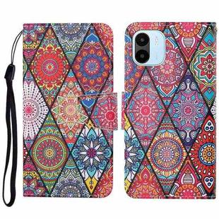 For Xiaomi Redmi A1 Colored Drawing Pattern Leather Phone Case(Diamond Totem)