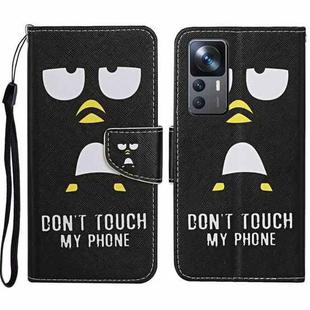 For Xiaomi 12T / 12T Pro / Redmi K50 Ultra Colored Drawing Pattern Leather Phone Case(Penguin)