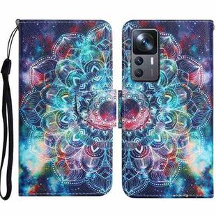 For Xiaomi 12T / 12T Pro / Redmi K50 Ultra Colored Drawing Pattern Leather Phone Case(Star Mandala)