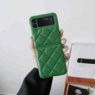 For Samsung Galaxy Z Flip3 5G Diamond Pattern Fold Protective Phone Case(Green)