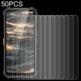 For AGM H5 Pro 50 PCS 0.26mm 9H 2.5D Tempered Glass Film