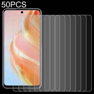 For Infinix Zero 2023 50 PCS 0.26mm 9H 2.5D Tempered Glass Film