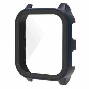 For Garmin Venu Sq2 PC + 9H Tempered Glass Integrated Protective Watch Case(Ink Blue)