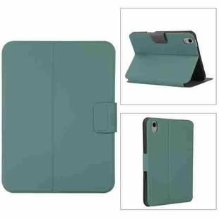 For iPad 10th Gen 10.9 2022 Magnetic Buckle Leather Tablet Case(Pine Needle Green)