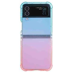 For Samsung Galaxy Z Flip4 5G Gradient Color Shockproof Phone Case(Gradient Blue Pink)