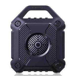 For AirTag TPU Black Shark Shockproof Protective Case(Navy Blue)