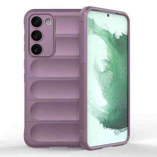 For Samsung Galaxy S23+ 5G Magic Shield TPU + Flannel Phone Case(Purple)