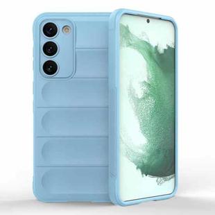 For Samsung Galaxy S23+ 5G Magic Shield TPU + Flannel Phone Case(Light Blue)