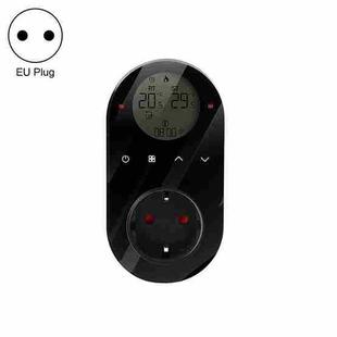 BHT12-C Plug-in LCD Thermostat Without WiFi, EU Plug(Black)