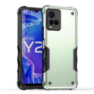 For vivo Y21 / Y21s / Y33 Non-slip Shockproof Armor Phone Case(Green)