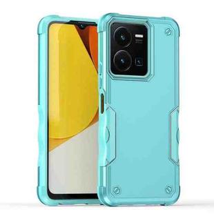 For vivo Y35 / Y22s / Y22 Non-slip Shockproof Armor Phone Case(Mint Green)