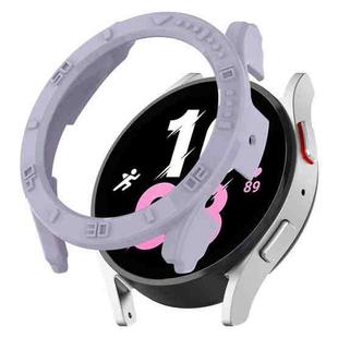 For Samsung Galaxy Watch5 / Watch4 44 mm Half Coverage PC Watch Protective Case with Scale(Purple)