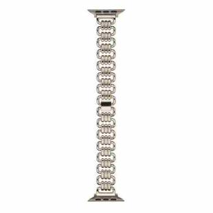 U-chain Metal Watch Band For Apple Watch Ultra 49mm / Series 8&7 45mm / SE 2&6&SE&5&4 44mm / 3&2&1 42mm(Starlight)