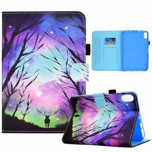 For iPad 10th Gen 10.9 2022 Colored Drawing Stitching Smart Leather Tablet Case(Starry Deer)