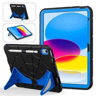 For iPad 10th Gen 10.9 2022 Silicone + PC Shockproof Protective Tablet Case (Black Blue)