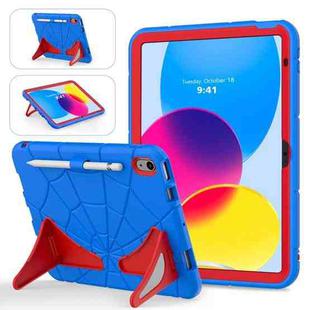 For iPad 10th Gen 10.9 2022 Silicone + PC Shockproof Protective Tablet Case(Blue+Red)