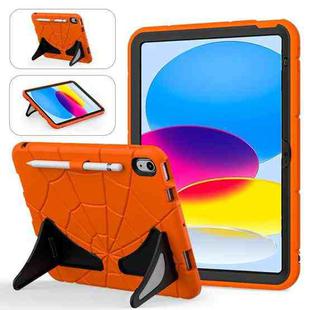 For iPad 10th Gen 10.9 2022 Silicone + PC Shockproof Protective Tablet Case (Orange+Black)