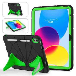 For iPad 10th Gen 10.9 2022 Silicone + PC Shockproof Protective Tablet Case(Black+Green)