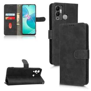 For Infinix Hot 12 Play Skin Feel Magnetic Flip Leather Phone Case(Black)