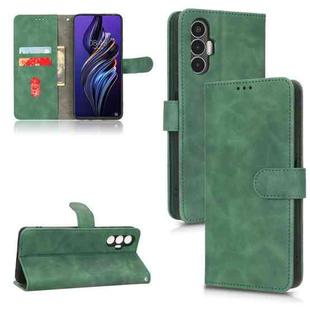 For Tecno Pova 3 Skin Feel Magnetic Flip Leather Phone Case(Green)