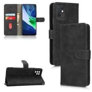 For Infinix Note 10 Skin Feel Magnetic Flip Leather Phone Case(Black)