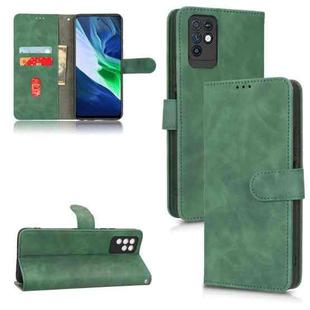 For Infinix Note 10 Skin Feel Magnetic Flip Leather Phone Case(Green)