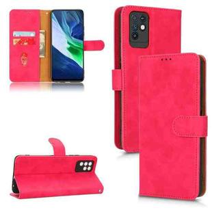 For Infinix Note 10 Skin Feel Magnetic Flip Leather Phone Case(Rose Red)