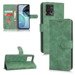 For Motorola Moto G62 4G Skin Feel Magnetic Flip Leather Phone Case(Green)