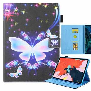 For iPad 10th Gen 10.9 2022 Colored Drawing Leather Smart Tablet Case(Big Color Butterfly)