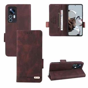For Xiaomi 12T / 12T Pro / Redmi K50 Ultra Magnetic Clasp Leather Phone Case(Brown)