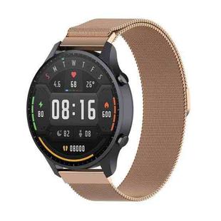 For Xiaomi Watch Color 22mm Milan Wrist Strap Watchband(Rose Gold)