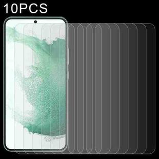 For Samsung Galaxy S23+ 5G 10pcs 0.26mm 9H 2.5D Tempered Glass Film, Support Fingerprint Unlock