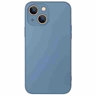 For iPhone 14 AG Frosted Sweatproof Shockproof Phone Case(Navy Blue)