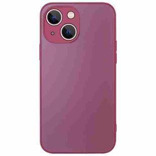 For iPhone 13 AG Frosted Sweatproof Shockproof Phone Case(Plum Purple)