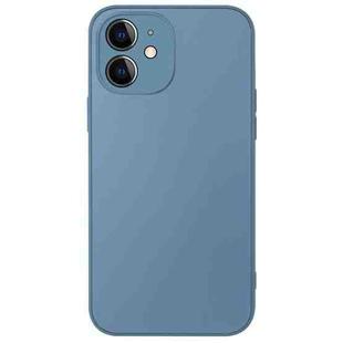 For iPhone 12 AG Frosted Sweatproof Shockproof Phone Case(Navy Blue)