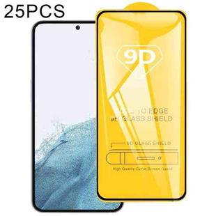 For Samsung Galaxy S23 5G Does Not Support Fingerprint Unlocking 25pcs 9D Full Glue Full Screen Tempered Glass Film