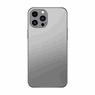 For iPhone 14 Pro Electroplating AG Frosted Phone Case(Silver Grey)