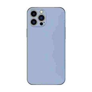 For iPhone 14 Pro Electroplating AG Frosted Phone Case(Sierra Blue)
