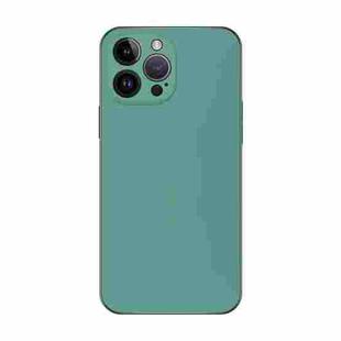 For iPhone 14 Pro Max Electroplating AG Frosted Phone Case(Green)