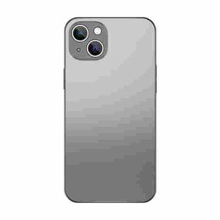 For iPhone 13 Electroplating AG Frosted Phone Case(Silver Grey)