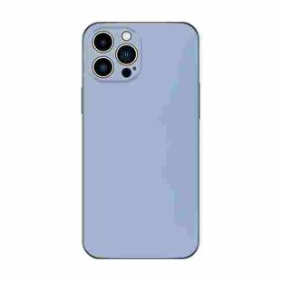 For iPhone 13 Pro Electroplating AG Frosted Phone Case(Sierra Blue)