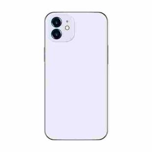 For iPhone 12 Electroplating AG Frosted Phone Case(White)