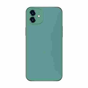 For iPhone 12 Electroplating AG Frosted Phone Case(Green)