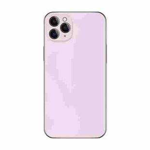 For iPhone 12 Pro Max Electroplating AG Frosted Phone Case(Pink)