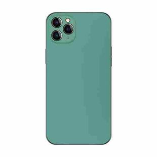 For iPhone 11 Pro Max Electroplating AG Frosted Phone Case(Green)