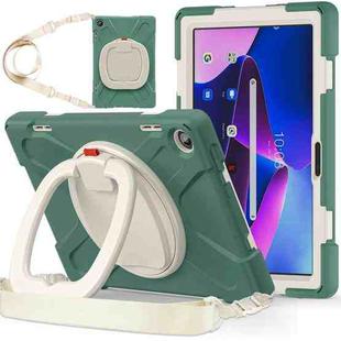 For Lenovo Tab M10 10.1 3rd Gen Silicone + PC Protective Tablet Case(Emerald)