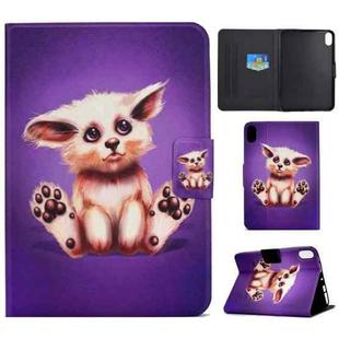 For iPad 10th Gen 10.9 2022 Electric Pressed Colored Drawing Smart Leather Tablet Case(Golden Fox)